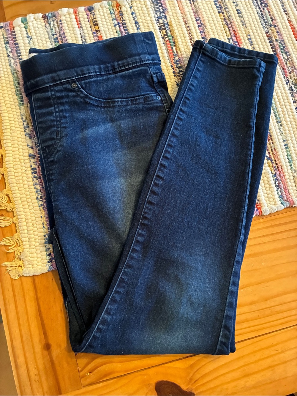 Signature by Levi Strauss Dark Blue Skinny pull on Jeans, size 30
